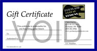 Guitar Lesson Gift Certificate